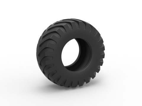 Tractor tire 35 Scale 1 to 25 3D Print Model