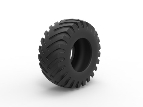 Tractor tire 35 Scale 1 to 25 Modelo de Impressão 3D