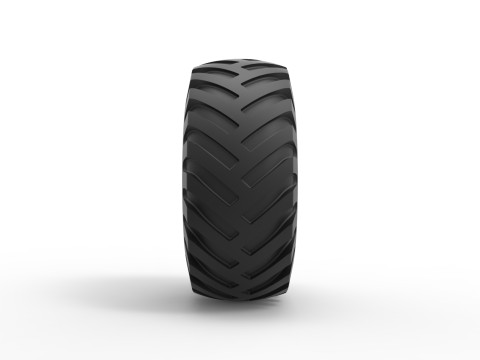 Tractor tire 35 Scale 1 to 25 Modelo de Impressão 3D