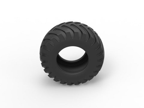 Tractor tire 35 Scale 1 to 25 Modelo de Impressão 3D