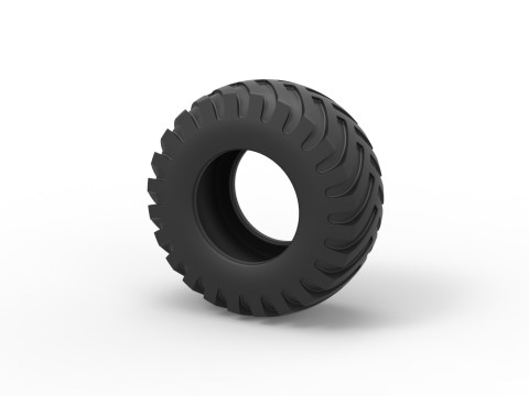 Tractor tire 35 Scale 1 to 25 Modelo de Impressão 3D