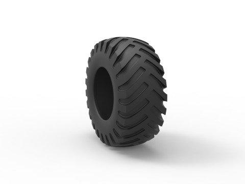 Tractor tire 35 Scale 1 to 25 Modelo de Impressão 3D