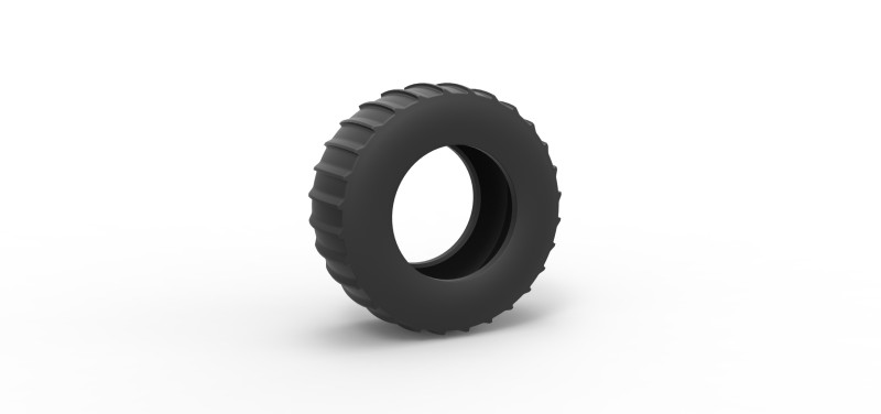 Tire of Vintage Pulling tractor Version 4 Scale 1 to 25 Modelo de Impressão 3D .c4d .max .obj .3ds .fbx .stl .blend 