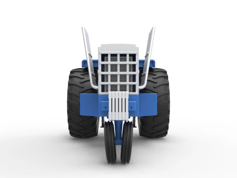 Vintage Pulling tractor Scale 1 to 25 3D Print Model