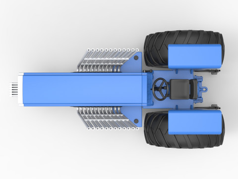 Vintage Pulling tractor Scale 1 to 25 Modèles 3D en vedette