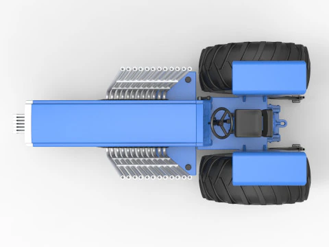 Vintage Pulling tractor Scale 1 to 25 3D Print Model