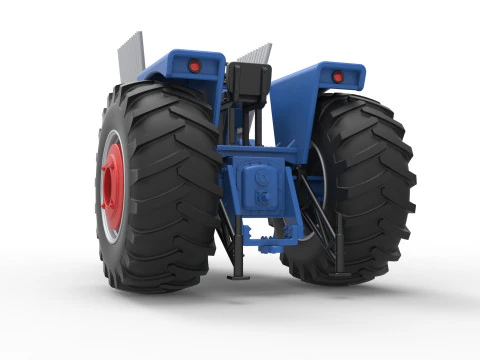 Vintage Pulling tractor Scale 1 to 25 3D Print Model