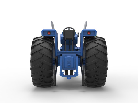 Vintage Pulling tractor Scale 1 to 25 Modèles 3D en vedette