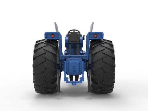 Vintage Pulling tractor Scale 1 to 25 3D Print Model