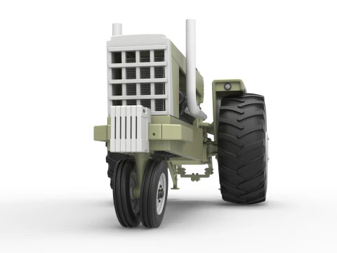 Vintage Pulling tractor Version 2 Scale 1 to 25 3D Print Model