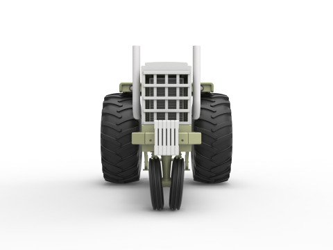 Vintage Pulling tractor Version 2 Scale 1 to 25 Modèles 3D en vedette