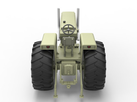 Vintage Pulling tractor Version 2 Scale 1 to 25 Modèles 3D en vedette