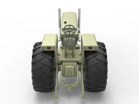 Vintage Pulling tractor Version 2 Scale 1 to 25 3D Print Model