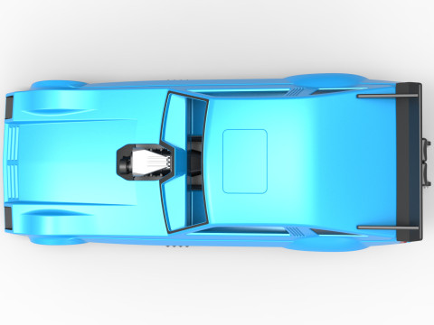 Vintage Funny Car Scale 1 to 25 3D 打印模型