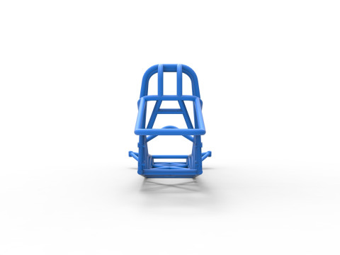 Frame of Vintage Funny Car Scale 1 to 25 3Dプリントモデル