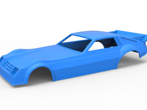 Shell of Vintage Funny Car Scale 1 to 25 3Dプリントモデル