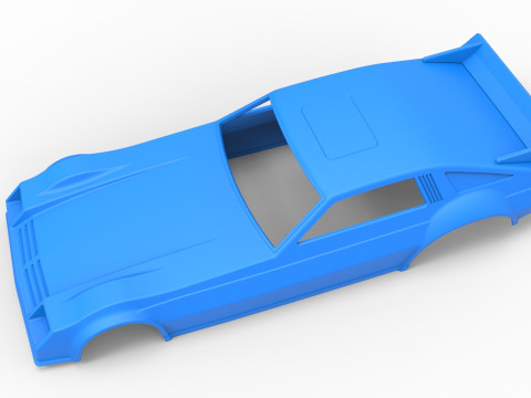 Shell of Vintage Funny Car Scale 1 to 25 3D Baskı Modeli