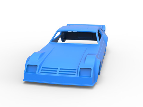 Shell of Vintage Funny Car Scale 1 to 25 3D Baskı Modeli