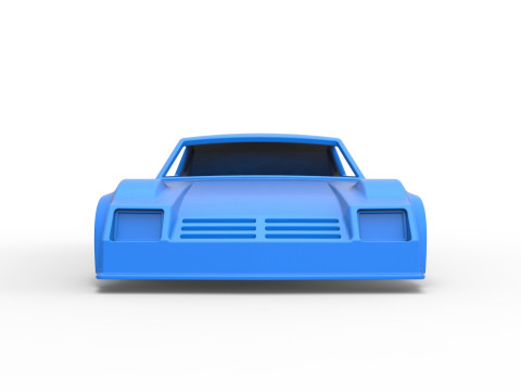 Shell of Vintage Funny Car Scale 1 to 25 3D Baskı Modeli