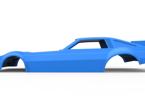 Shell of Vintage Funny Car Scale 1 to 25 3D Baskı Modeli