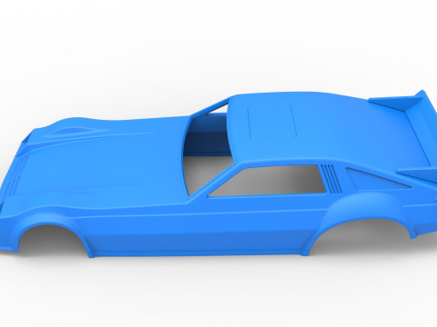 Shell of Vintage Funny Car Scale 1 to 25 3D Baskı Modeli