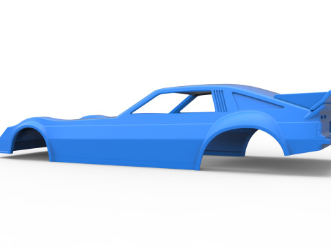 Shell of Vintage Funny Car Scale 1 to 25 3D Baskı Modeli