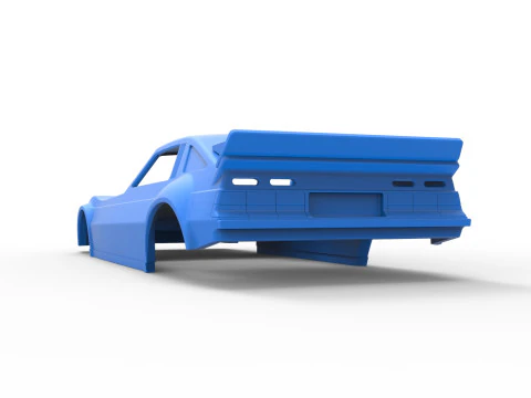 Schale eines lustigen Vintage-Autos im Ma&szlig;stab 1 bis 25 3D Druckmodell