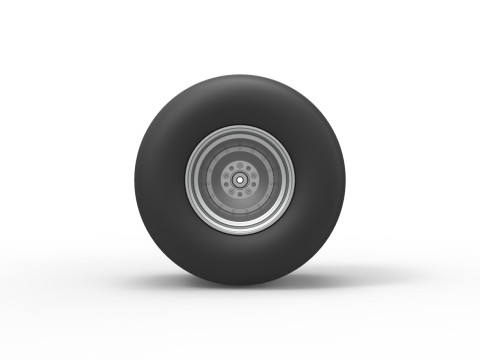 Rear wheel of Vintage Funny Car Scale 1 to 25 3D Baskı Modeli