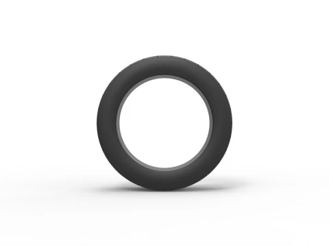 Front tire of Vintage Funny Car Scale 1 to 25 3D Print Model