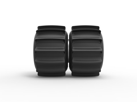 Rear wheel of Vintage Funny Car for Sand drag racing Scale 1 to 25 Modelo de Impressão 3D