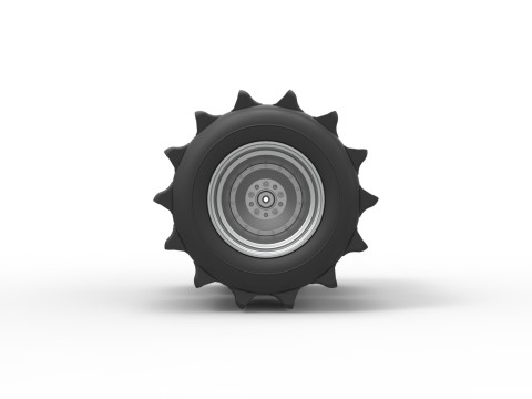 Rear wheel of Vintage Funny Car for Sand drag racing Scale 1 to 25 Modelo de Impressão 3D