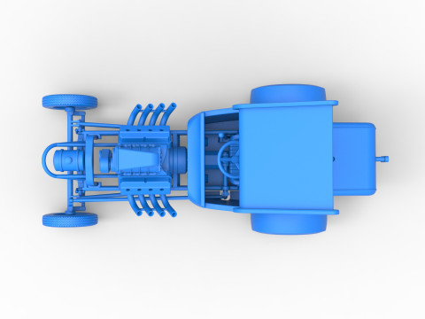 Vintage Winged Front engine dragster Scale 1 to 25 Modelo de Impressão 3D