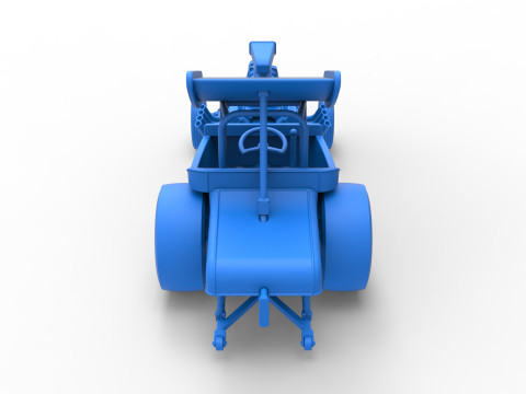 Vintage Winged Front engine dragster Scale 1 to 25 Modelo de Impressão 3D