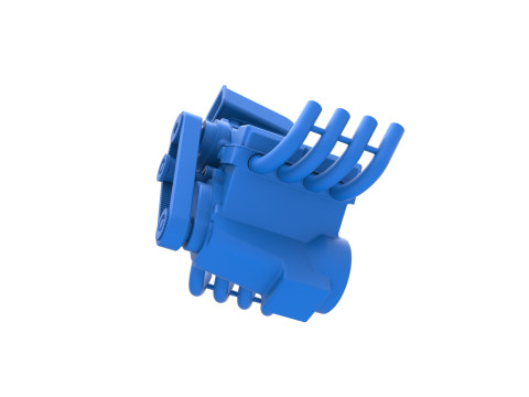 Engine V8 for vintage dragster Version 6 Scale 1 to 25 Model Cetak 3D