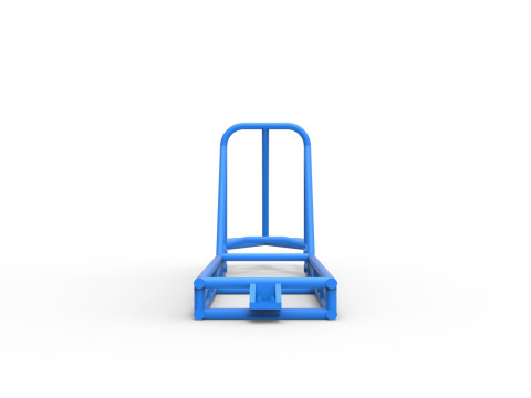 Frame of old school Front engine dragster Version 4 Scale 1 to 25 Model Cetak 3D