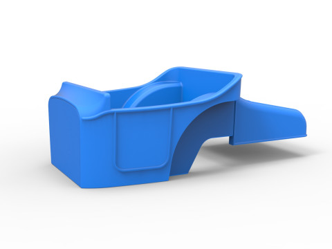 Shell of Vintage front engine dragster Version 3 Scale 1 to 25 3D Print Model
