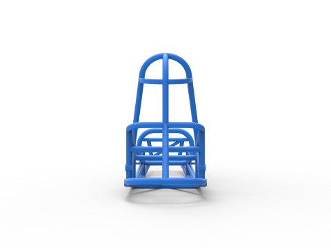 Frame of old school Front engine dragster Version 5 Scale 1 to 25 Modelo de Impressão 3D