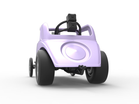 Front engine old school dragster with shell Version 10 Scale 1 to 25 Modello di stampa 3D