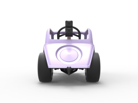 Front engine old school dragster with shell Version 10 Scale 1 to 25 Modello di stampa 3D