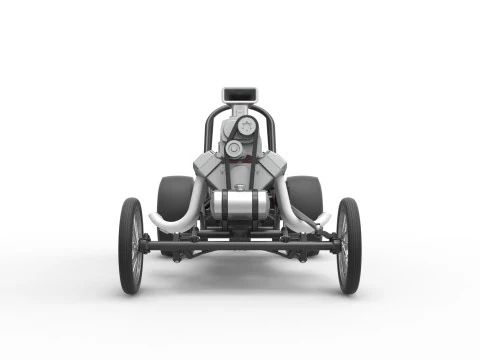 ヴィンテージ フロント エンジン ドラッグスター ベース バージョン 3 スケール 1 ～ 25 3Dプリントモデル