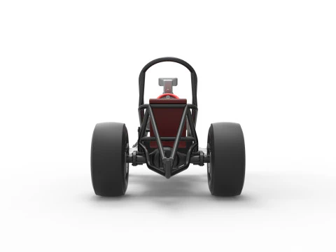 ヴィンテージ フロント エンジン ドラッグスター ベース バージョン 3 スケール 1 ～ 25 3Dプリントモデル