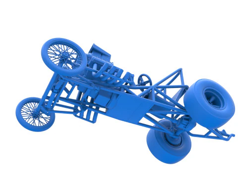 ヴィンテージ フロント エンジン ドラッグスター ベース バージョン 3 スケール 1 ～ 25 3Dプリントモデル