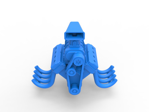 Engine V8 for vintage dragster Version 7 Scale 1 to 25 3D Print Model
