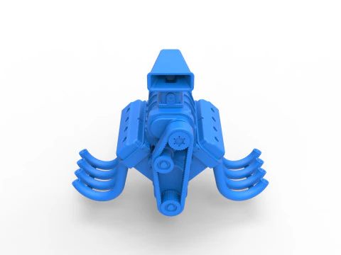 Engine V8 for vintage dragster Version 7 Scale 1 to 25 3D Print Model