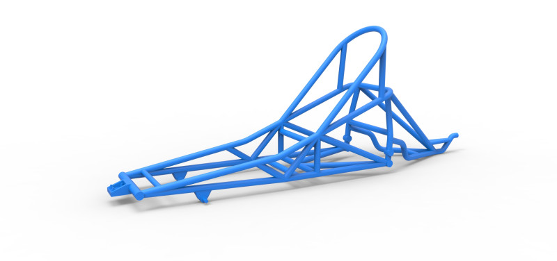 Frame of old school Front engine dragster Version 6 Scale 1 to 25 Modèles 3D en vedette .c4d .max .obj .3ds .fbx .stl .blend 