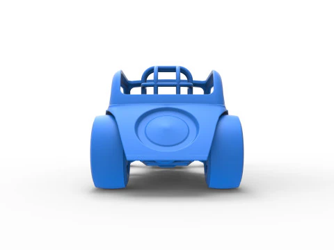 Front engine old school dragster with shell Version 11 Scale 1 to 25 3D Print Model