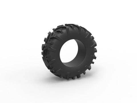 Offroad tire 139 Scale 1 to 25 3D Принт Модель