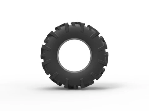 Offroad tire 139 Scale 1 to 25 3D Print Model