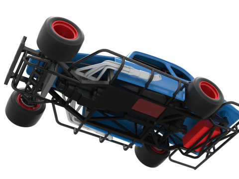 Vintage Asphalt Modified stock car V5 Scale 1 to 25 3D Print Model
