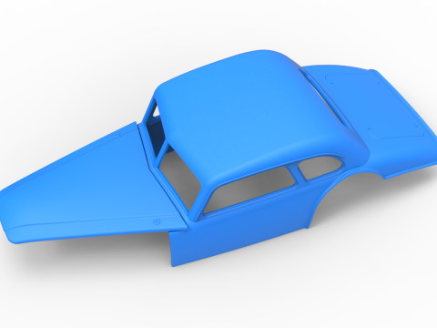 Shell of Vintage Asphalt Modified stock car V4 Scale 1 to 25 3D प्रिंट मॉडल